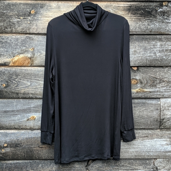 Universal Standard Tops - Universal Standard Foundation Turtleneck Black Rib